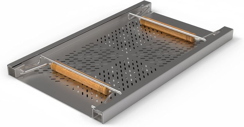 Senvasfa Adjustable Grill Warming Rack for Blackstone Flat Top Griddle 28 inch - Stainless Steel Warming Cooking Rack | Grates Grids Accessories for Weber and Most Flat Top/Table Top Griddle Grills - Image 2